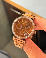 Michael Kors Sofie Chocolate Brown Dial