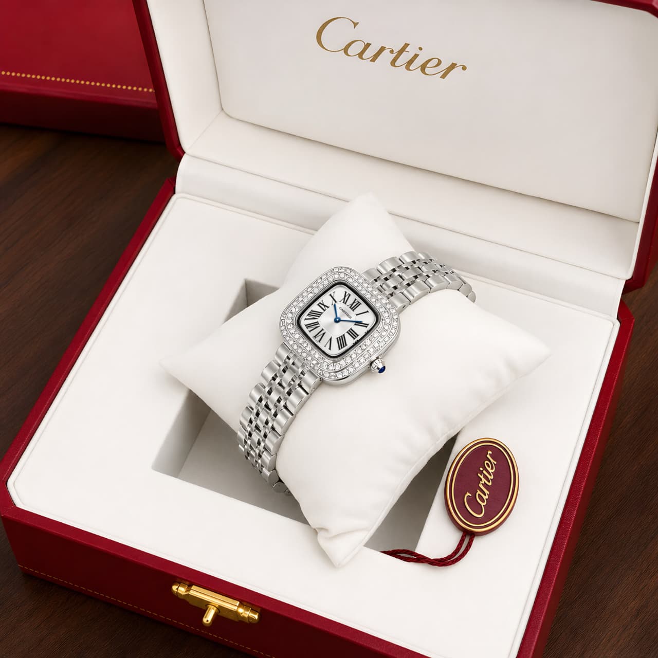 Cartier Coussin de White Dial Quartz