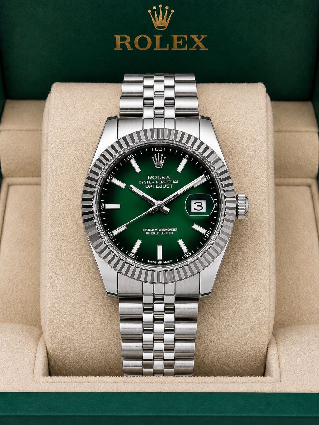 Rolex Datejust Ombre Green Dial Automatic
