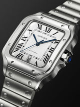 Cartier De Santos Silver White Dial Automatic