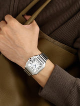 Cartier De Santos Silver White Dial Automatic