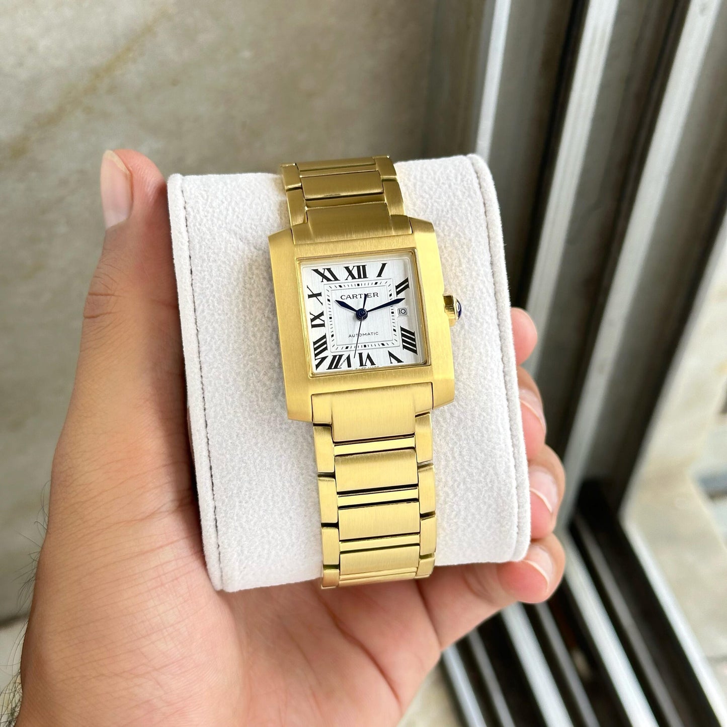 Cartier Tank Française Gold White Dial Automatic