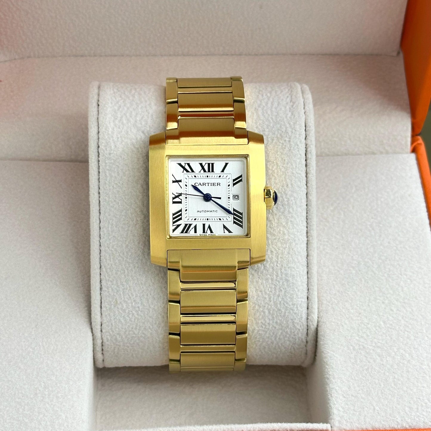 Cartier Tank Française Gold White Dial Automatic