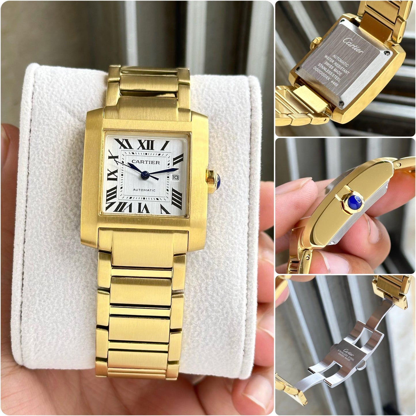 Cartier Tank Française Gold White Dial Automatic