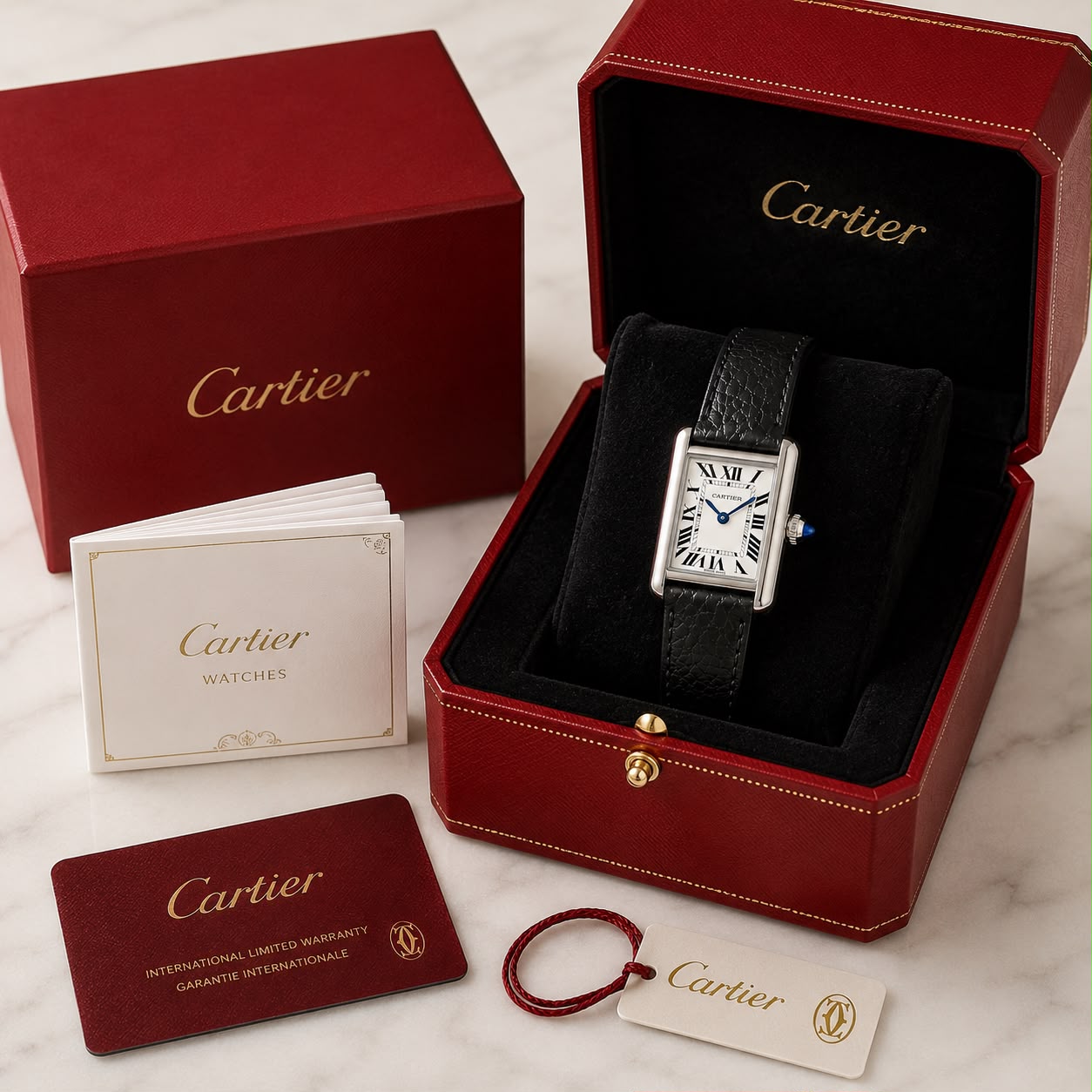 Cartier Tank Must De White Dial