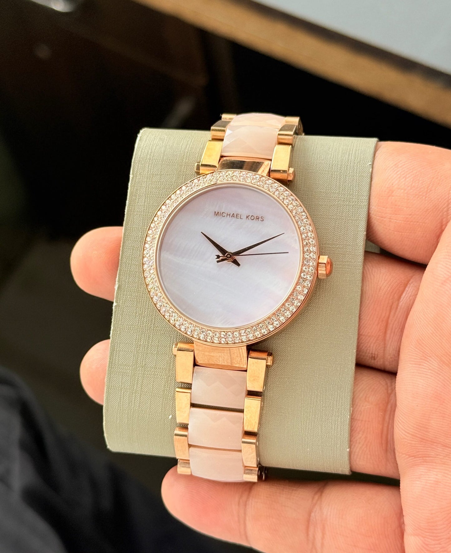 Michael Kors Parker Plum White Dial