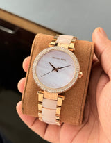 Michael Kors Parker Plum White Dial