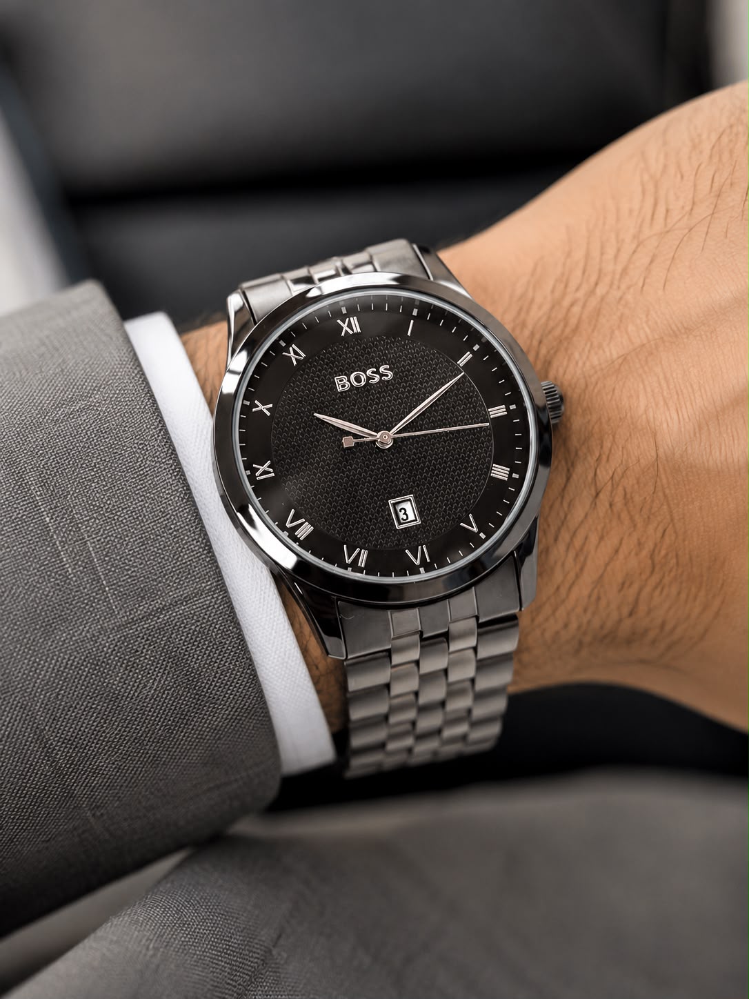 Hugo Boss Black Dial Quartz Chronograph