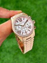 Michael Kors Pink Dial Quartz Chrono