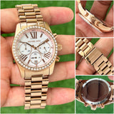 Michael Kors Pink Dial Quartz Chrono