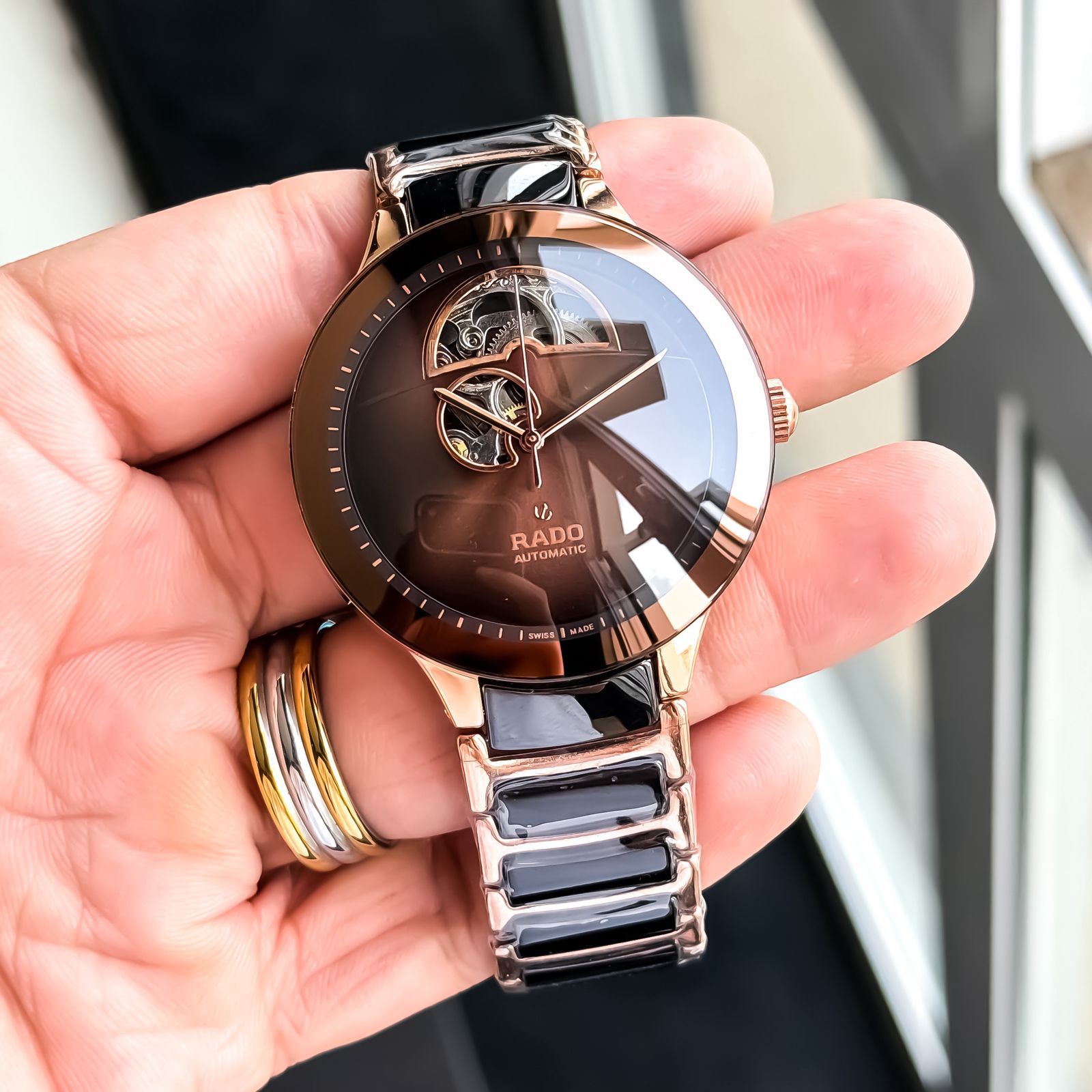Rado Centrix Open Heart Skeleton Brown Automatic