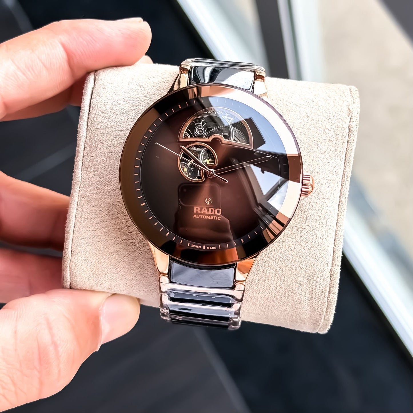 Rado Centrix Open Heart Skeleton Brown Automatic