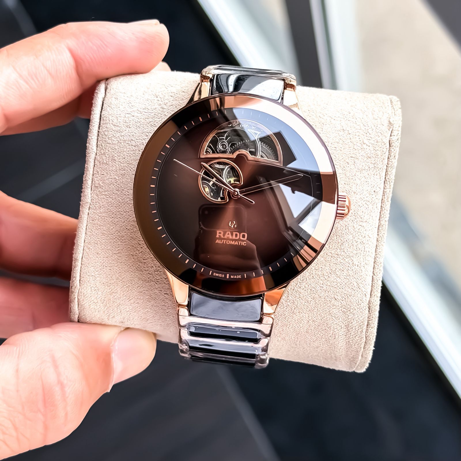 Rado Centrix Open Heart Skeleton Brown Automatic