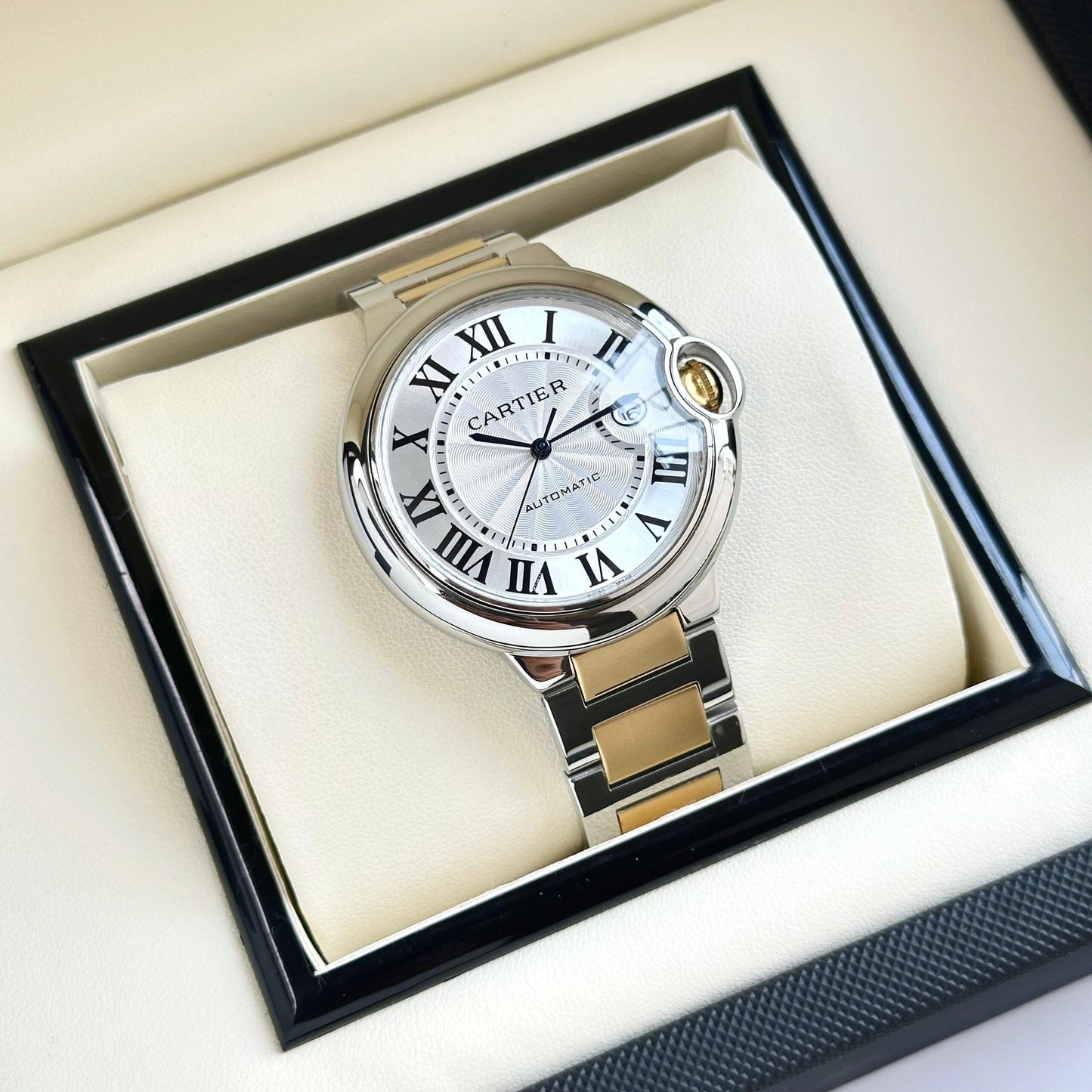 Cartier Ballon Bleu Two Tone White Dial Automatic