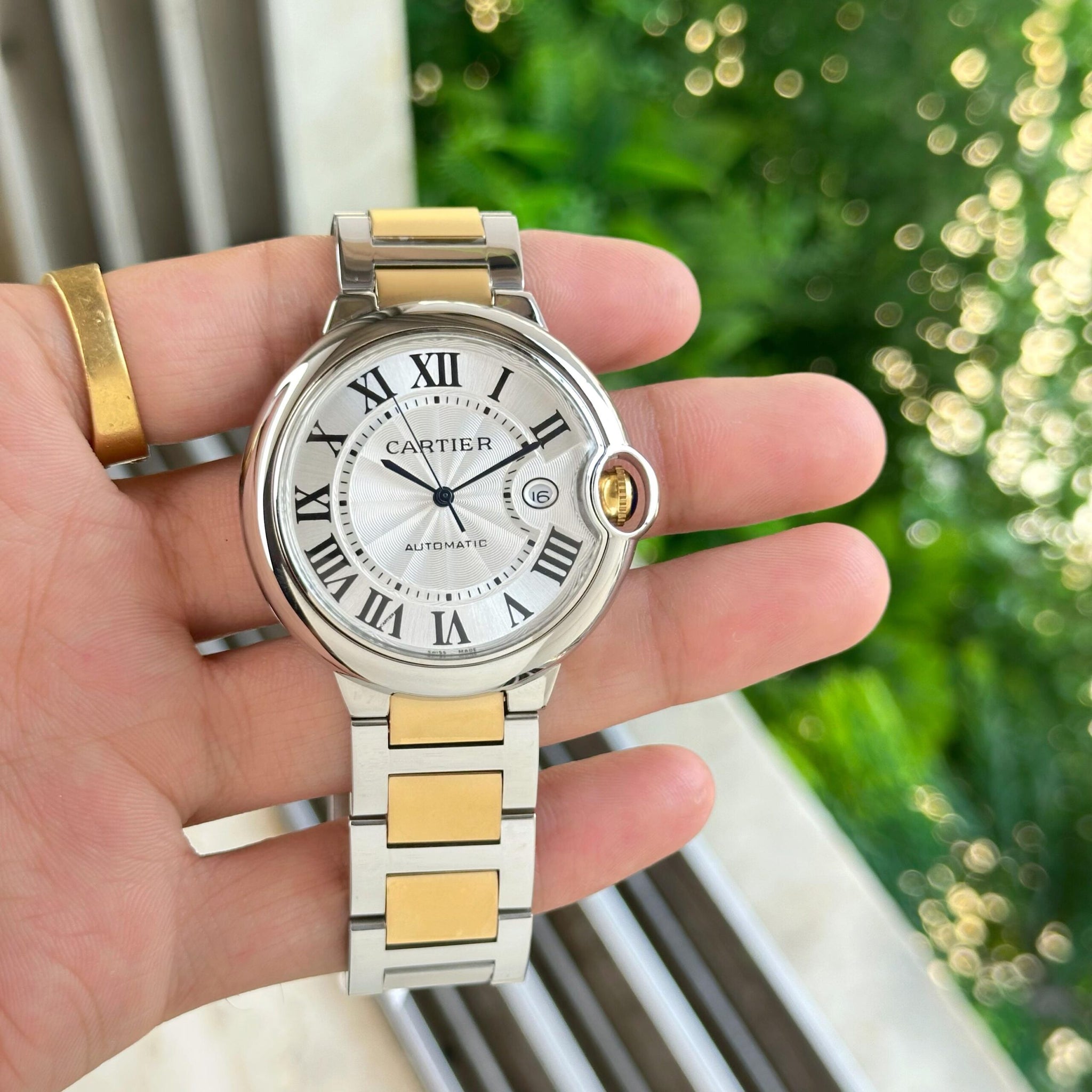 Cartier Ballon Bleu Two Tone White Dial Automatic
