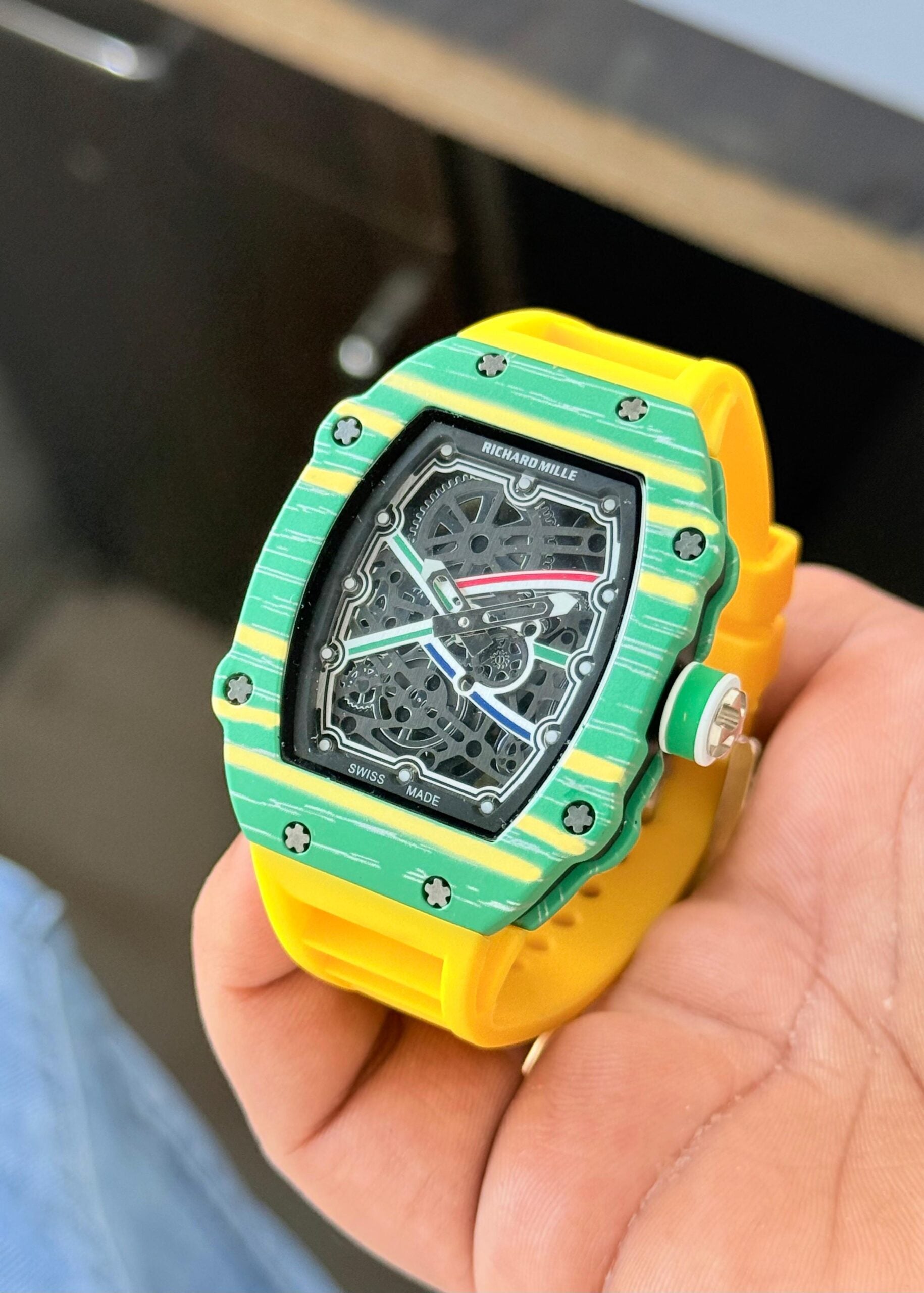 Richard Mille Yellow Green Dial