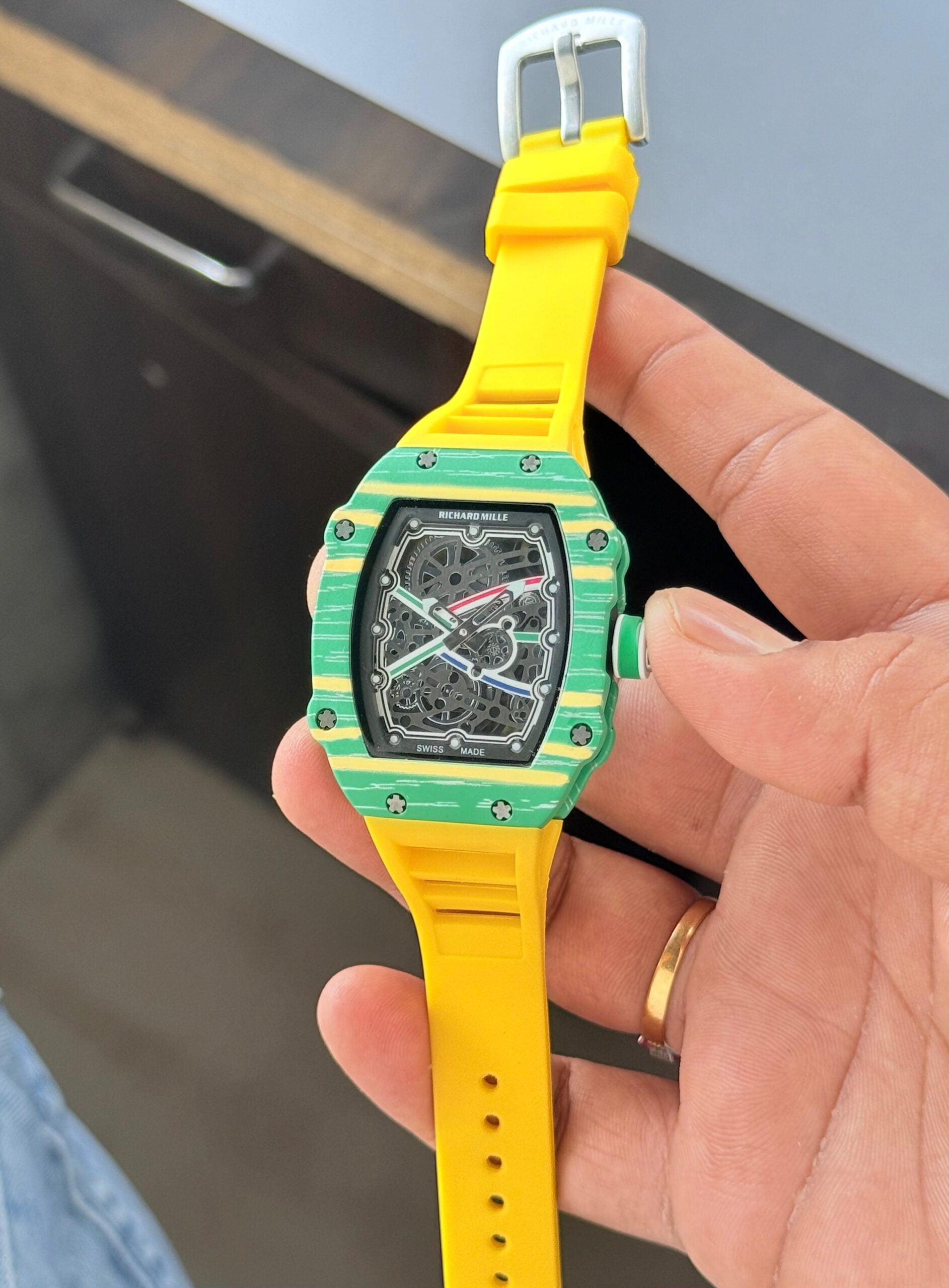 Richard Mille Yellow Green Dial