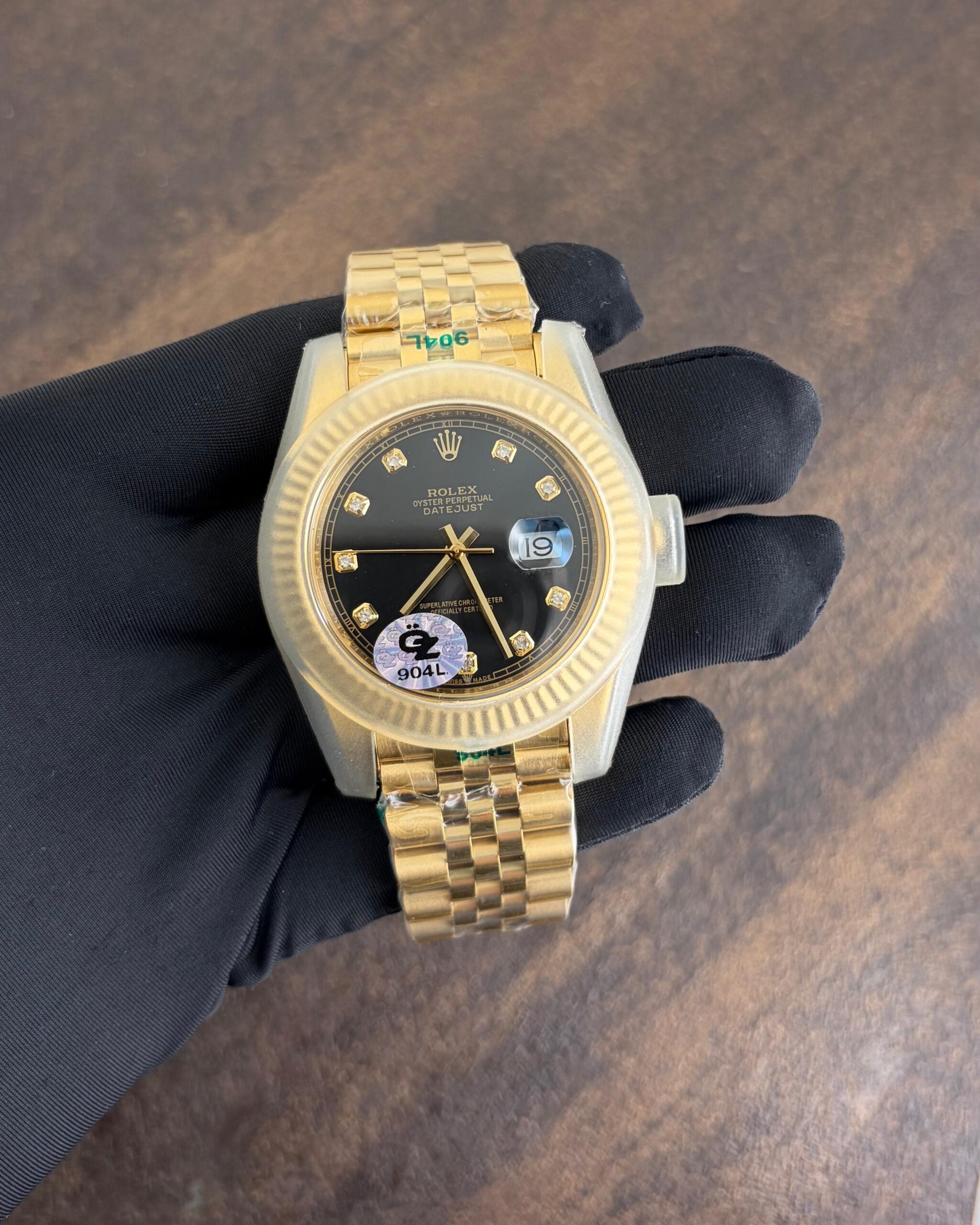 Rolex Datejust Yellow Gold Black Dial Automatic