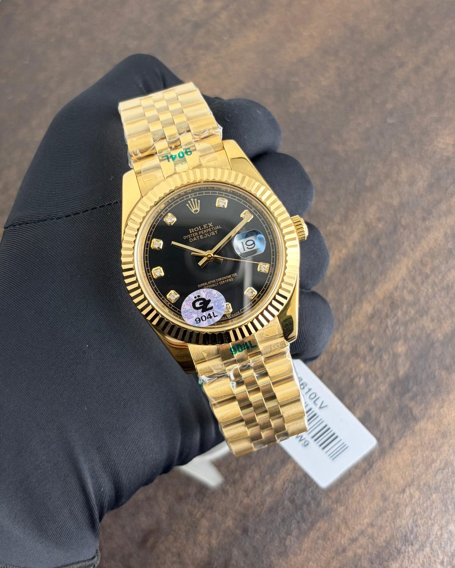 Rolex Datejust Yellow Gold Black Dial Automatic
