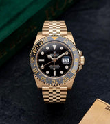 Rolex GMT Black Dial Golden Automatic