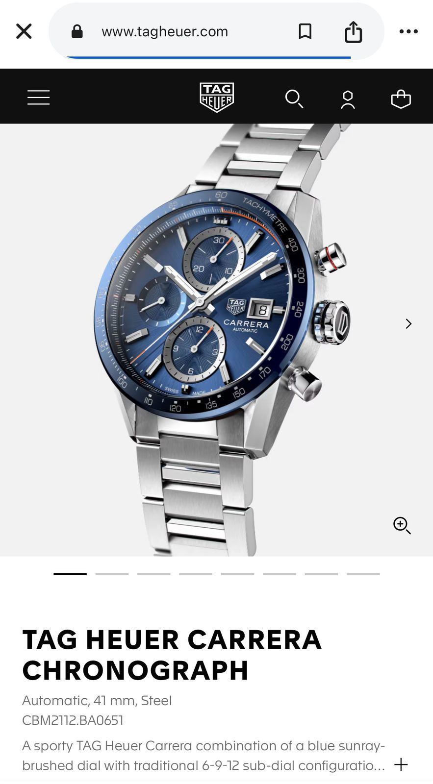 Tag Heuer Blue Dial 44mm Quartz