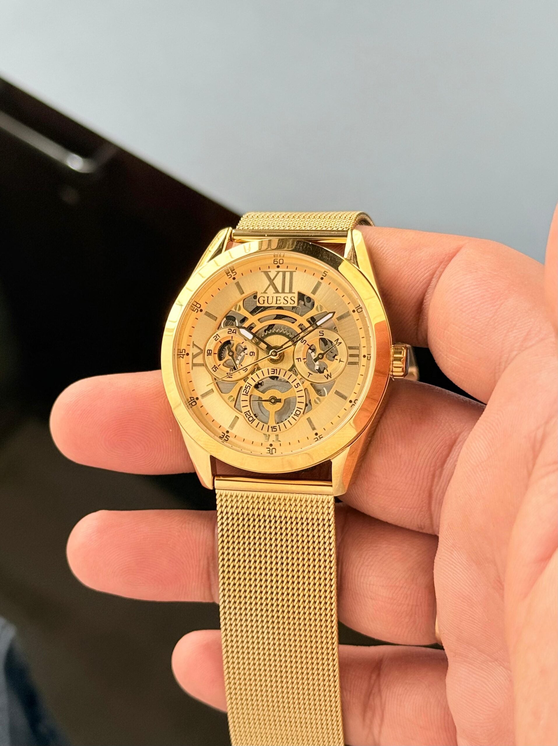 Guess Tailor Gold Dial Chronograph