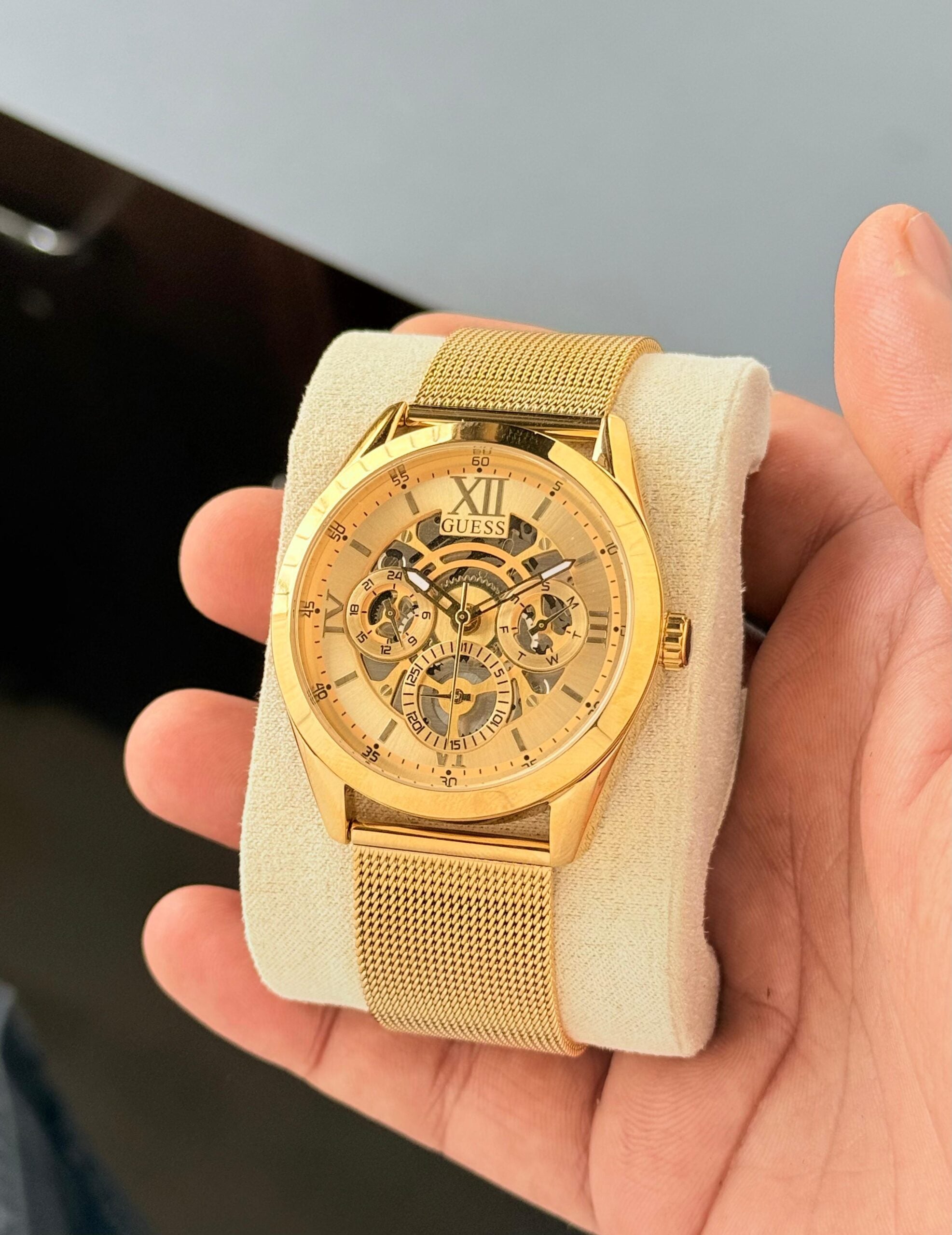 Guess Tailor Gold Dial Chronograph