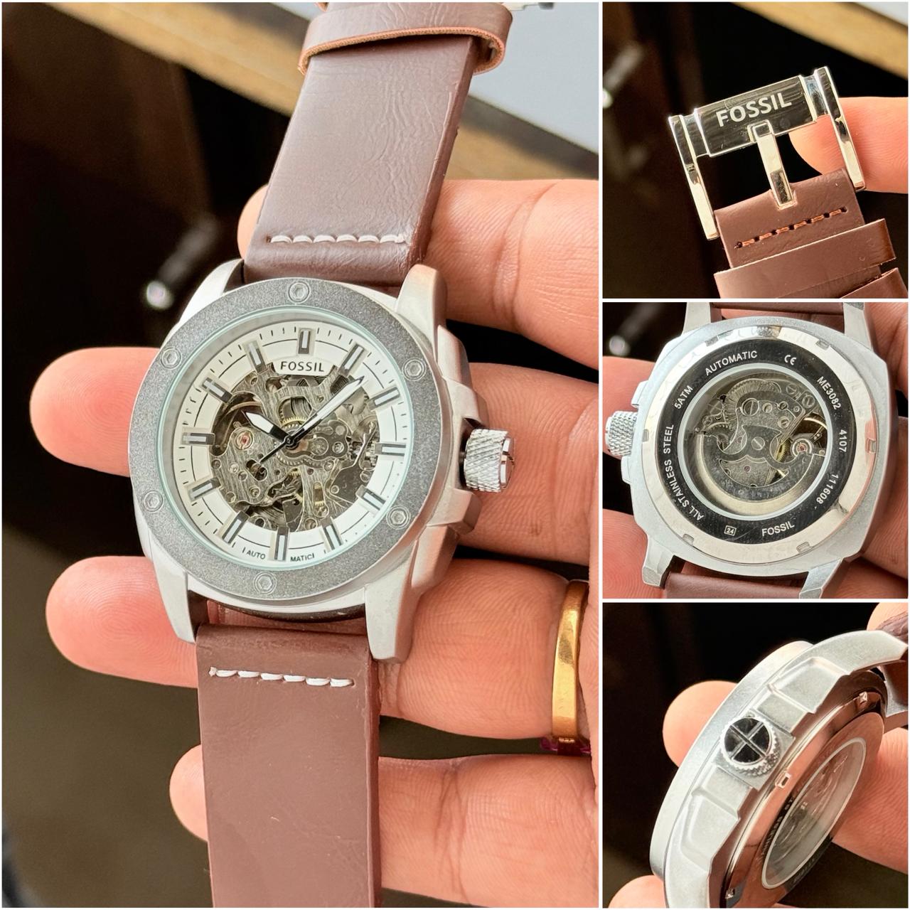 Fossil Modern Machine White Dial Automatic
