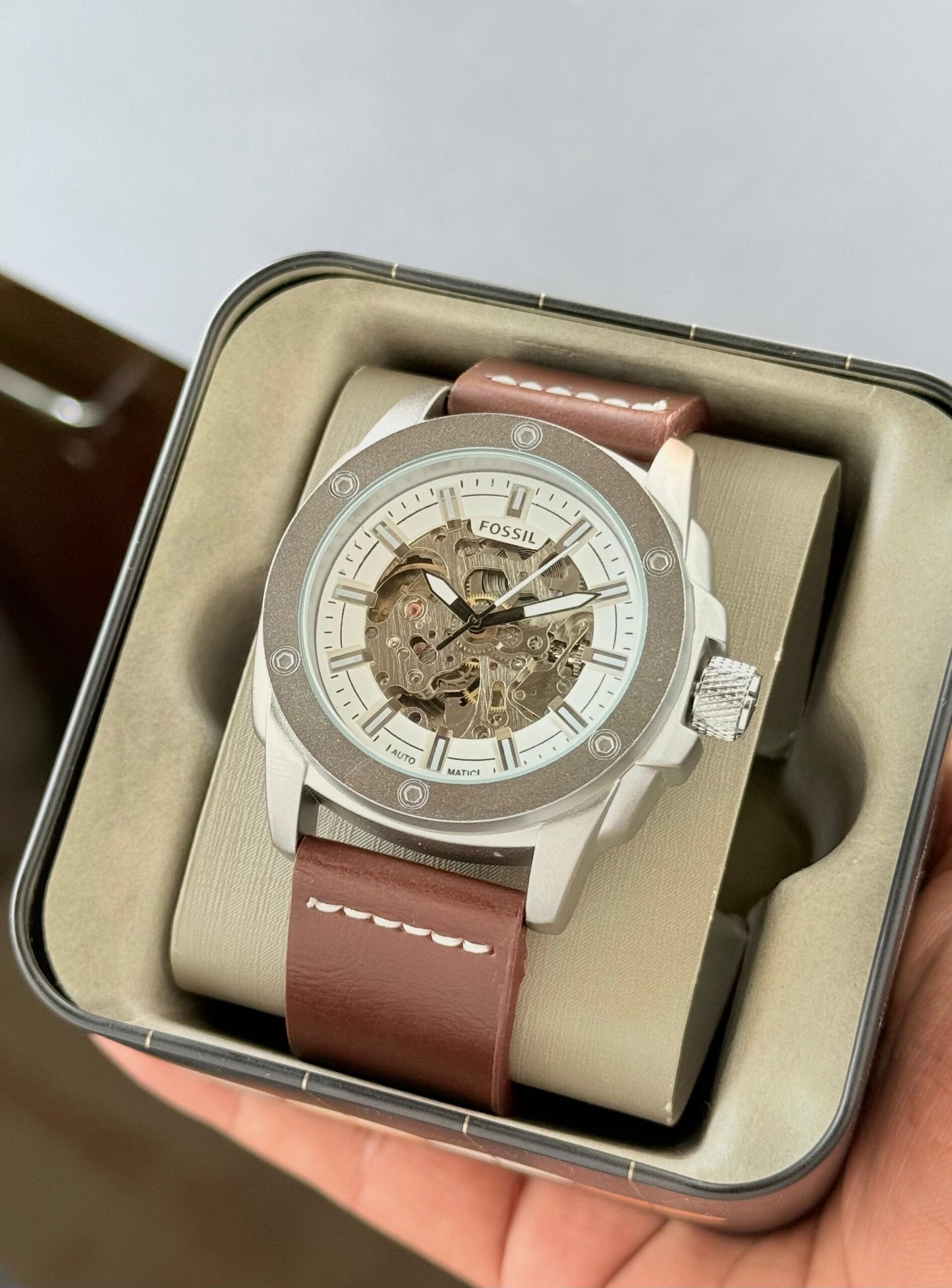 Fossil Modern Machine White Dial Automatic