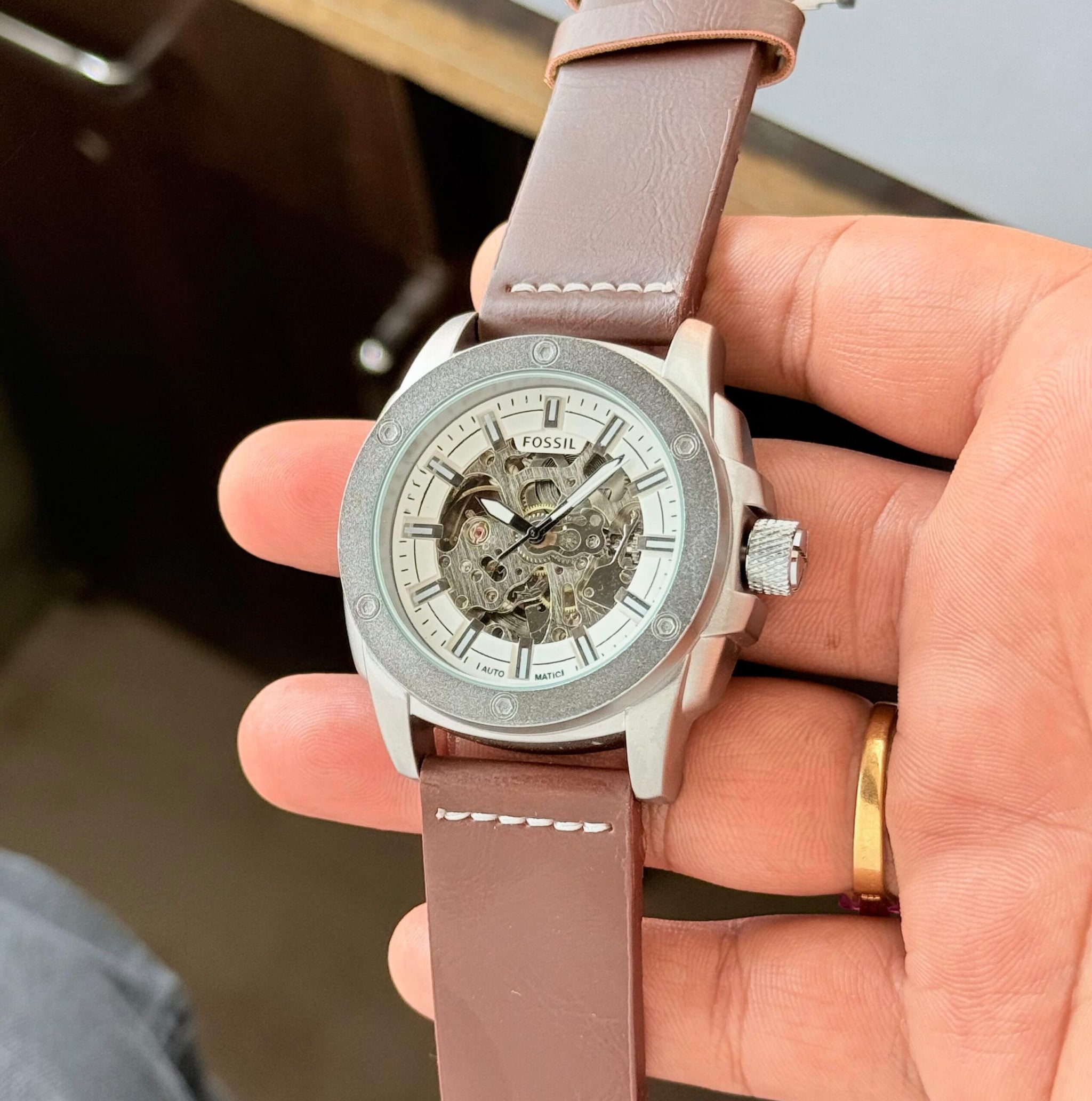 Fossil Modern Machine White Dial Automatic