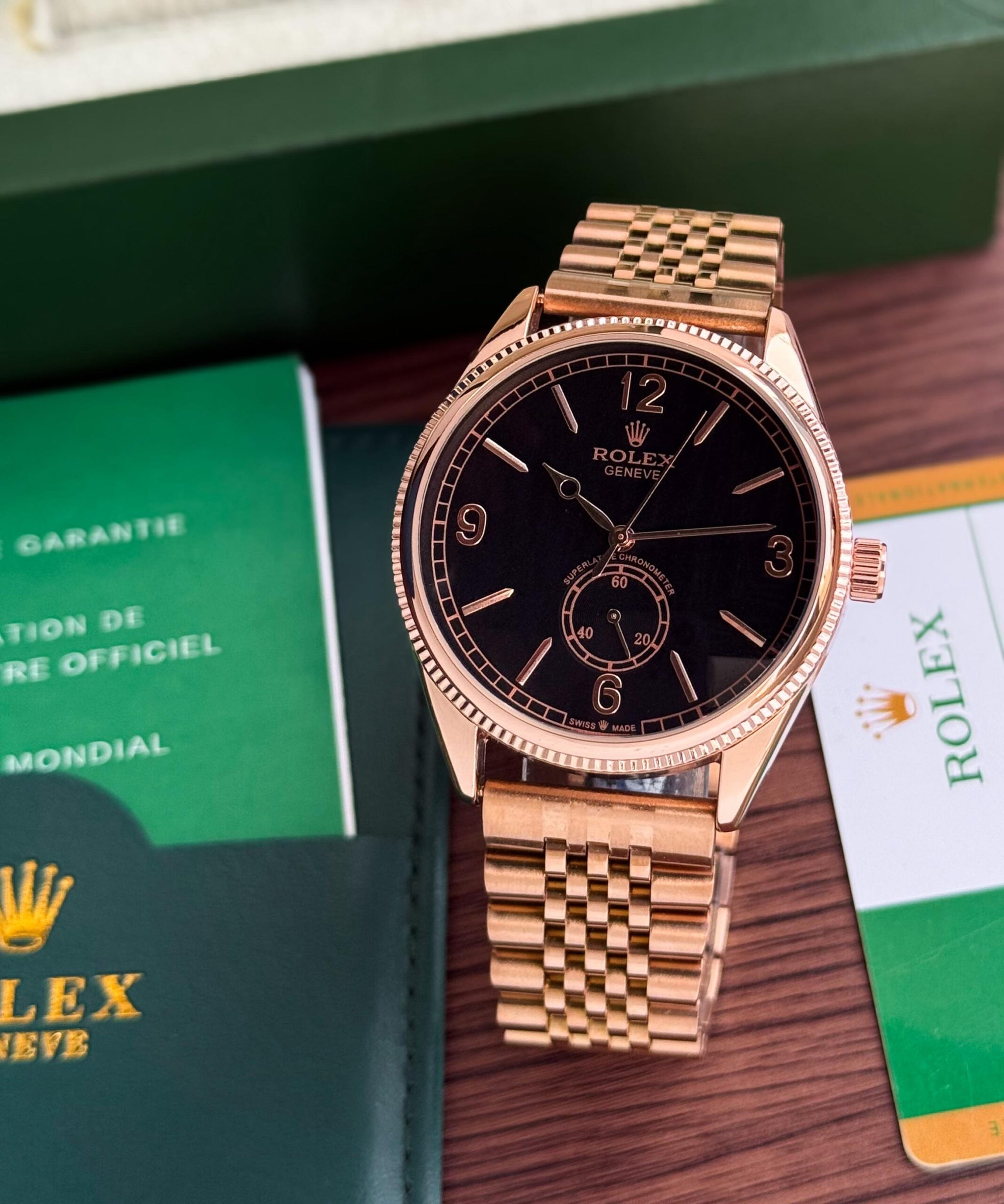Rolex Geneve Black Dial Automatic