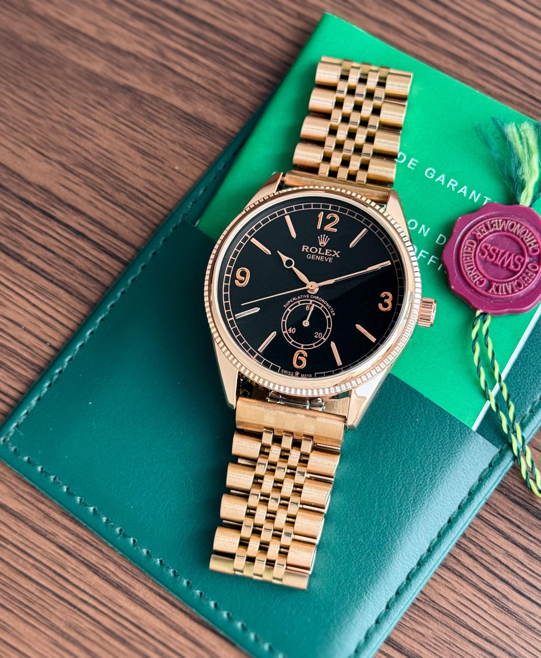 Rolex Geneve Black Dial Automatic