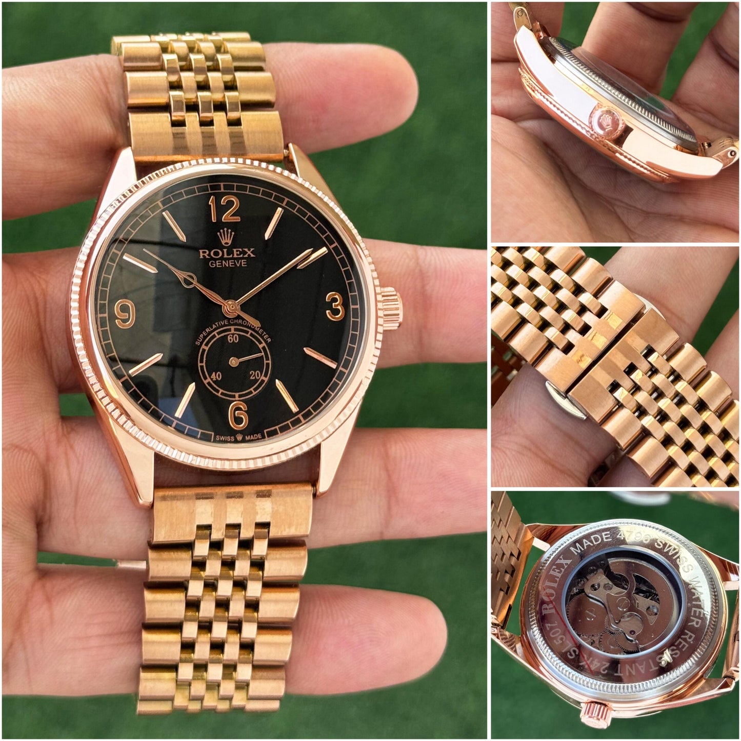 Rolex Geneve Black Dial Automatic
