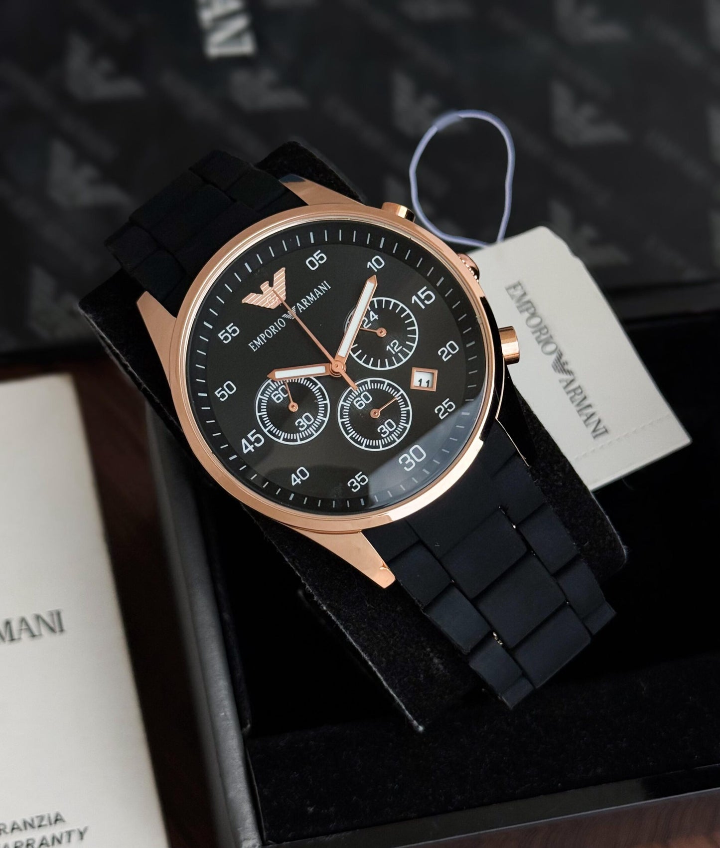 Emporio Armani Chronograph 42mm Black Quartz