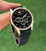 Emporio Armani Chronograph 42mm Black Quartz