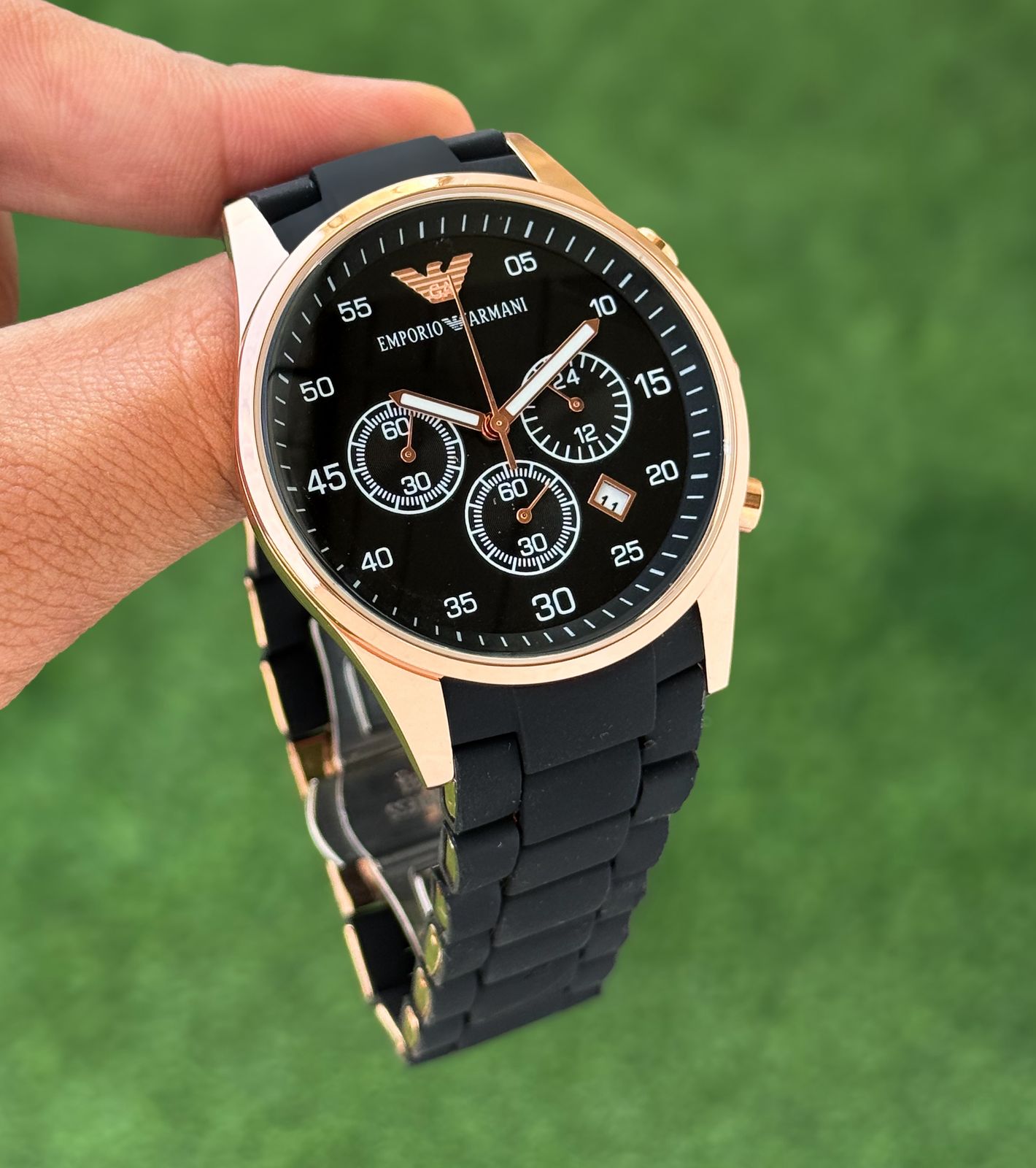Emporio Armani Chronograph 42mm Black Quartz