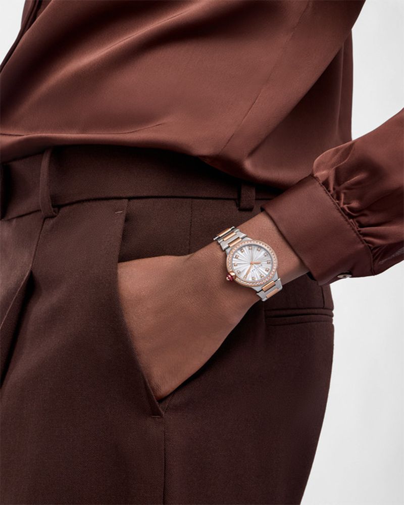 Bvlgari Lvcea White Diamond-Style Dial
