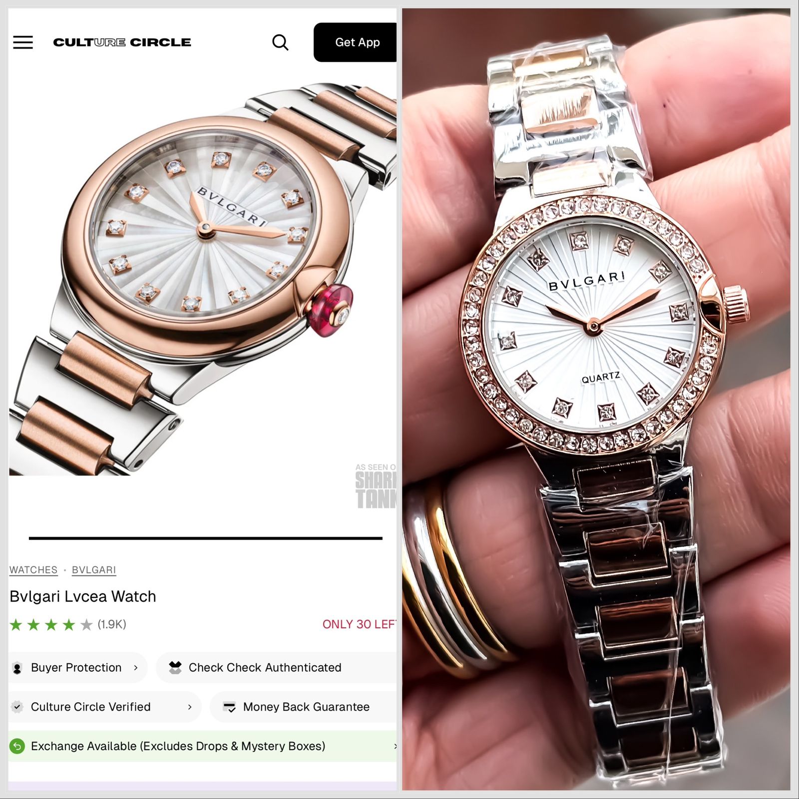Bvlgari Lvcea White Diamond-Style Dial