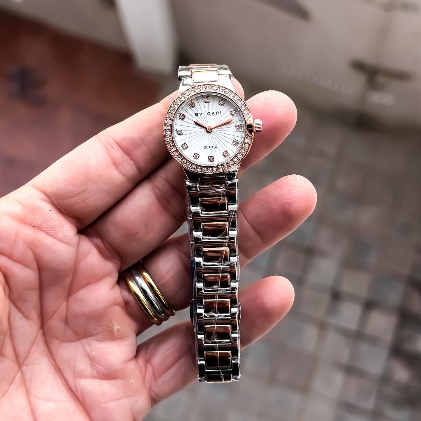Bvlgari Lvcea White Diamond-Style Dial