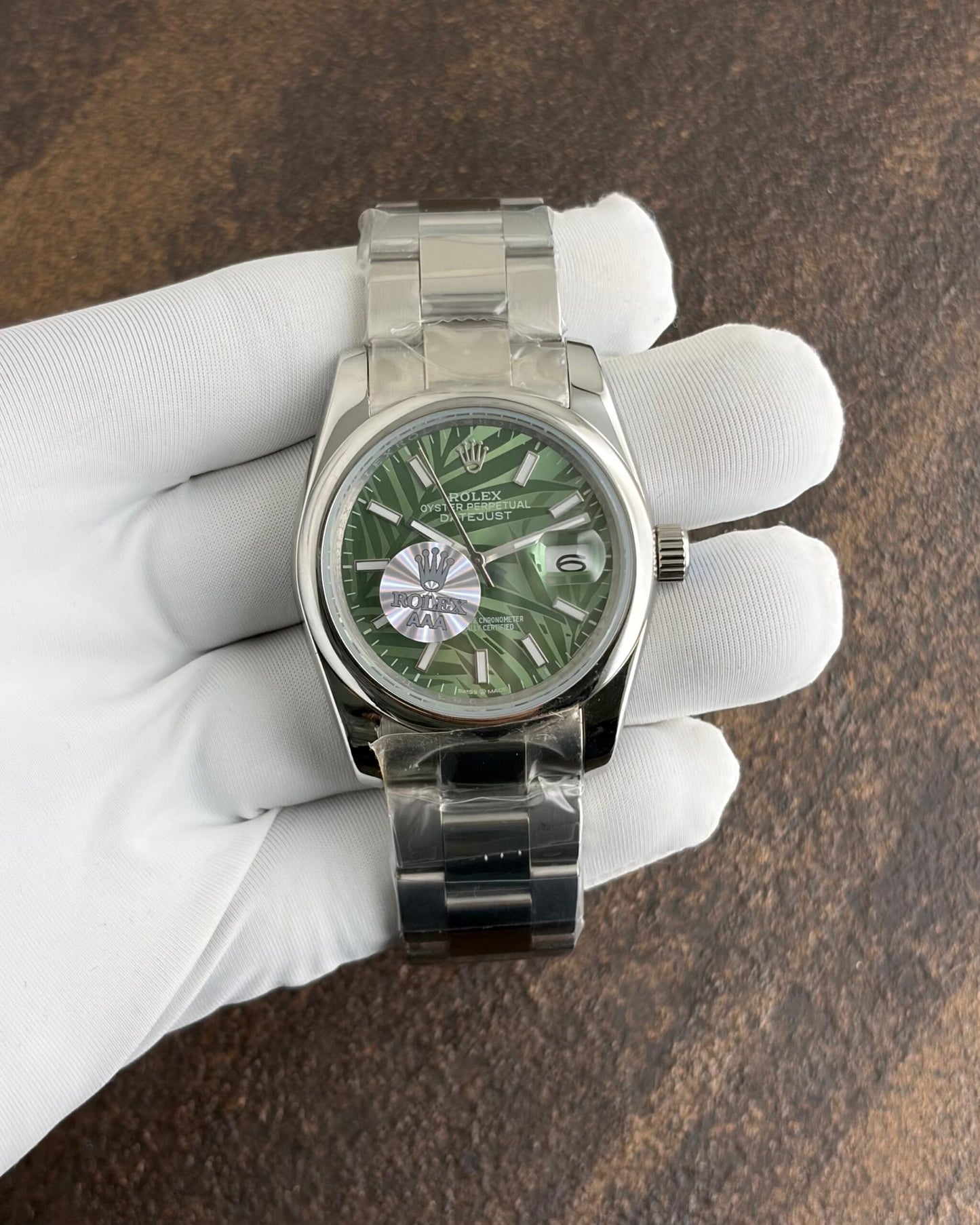 Rolex Oyster DateJust Olive Green Dial Automatic