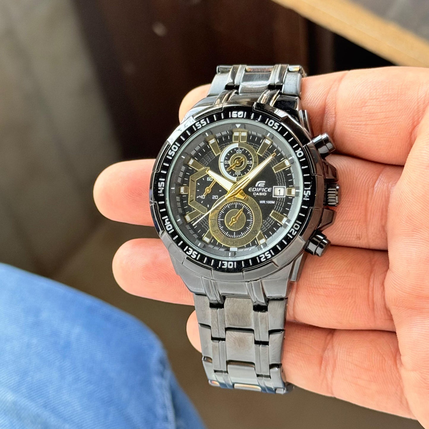 Edifice Casio EFR-539 Black Dial Chrono
