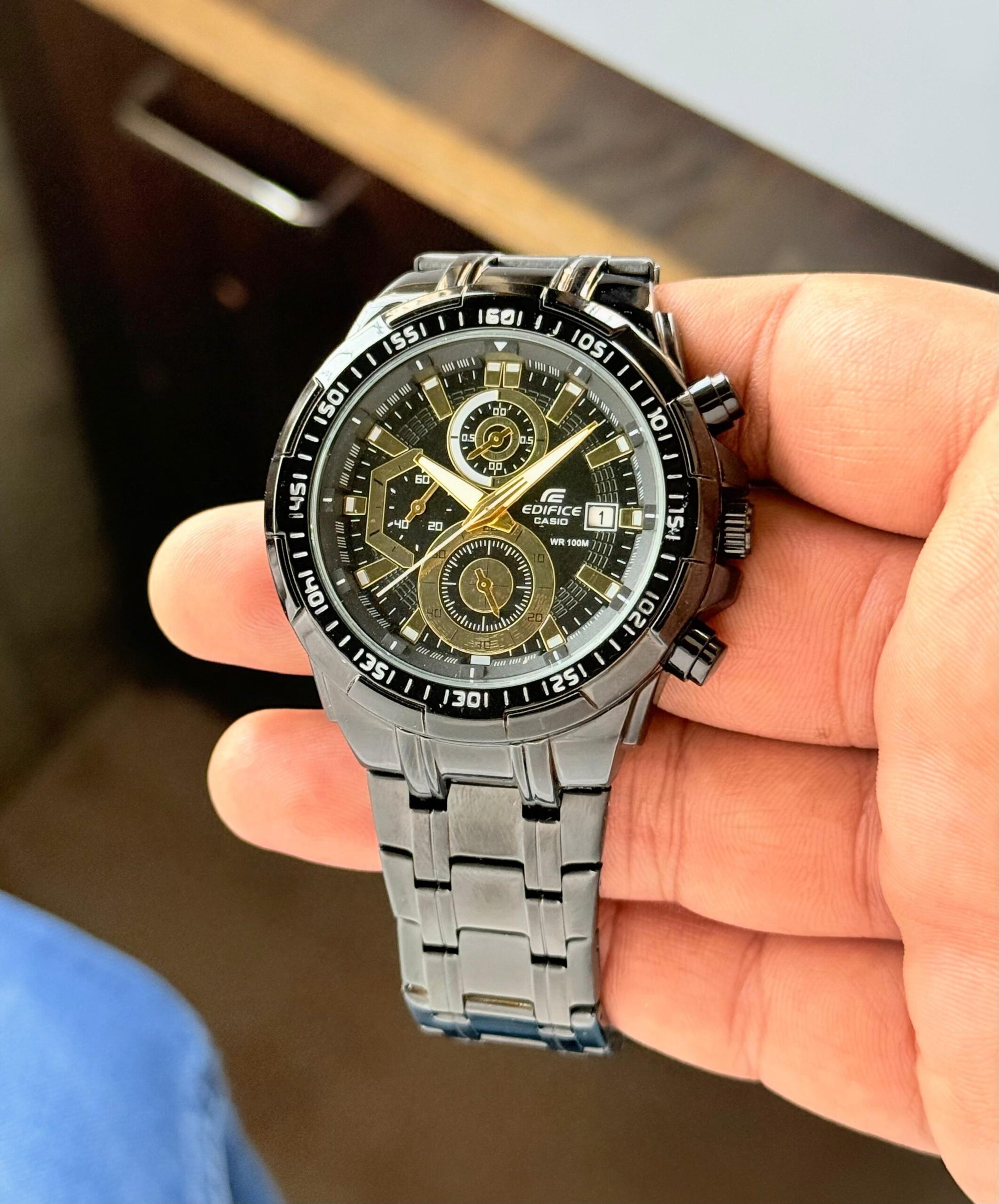 Edifice Casio EFR-539 Black Dial Chrono