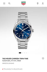 Tag Heuer Carrera Twin Time Automatic