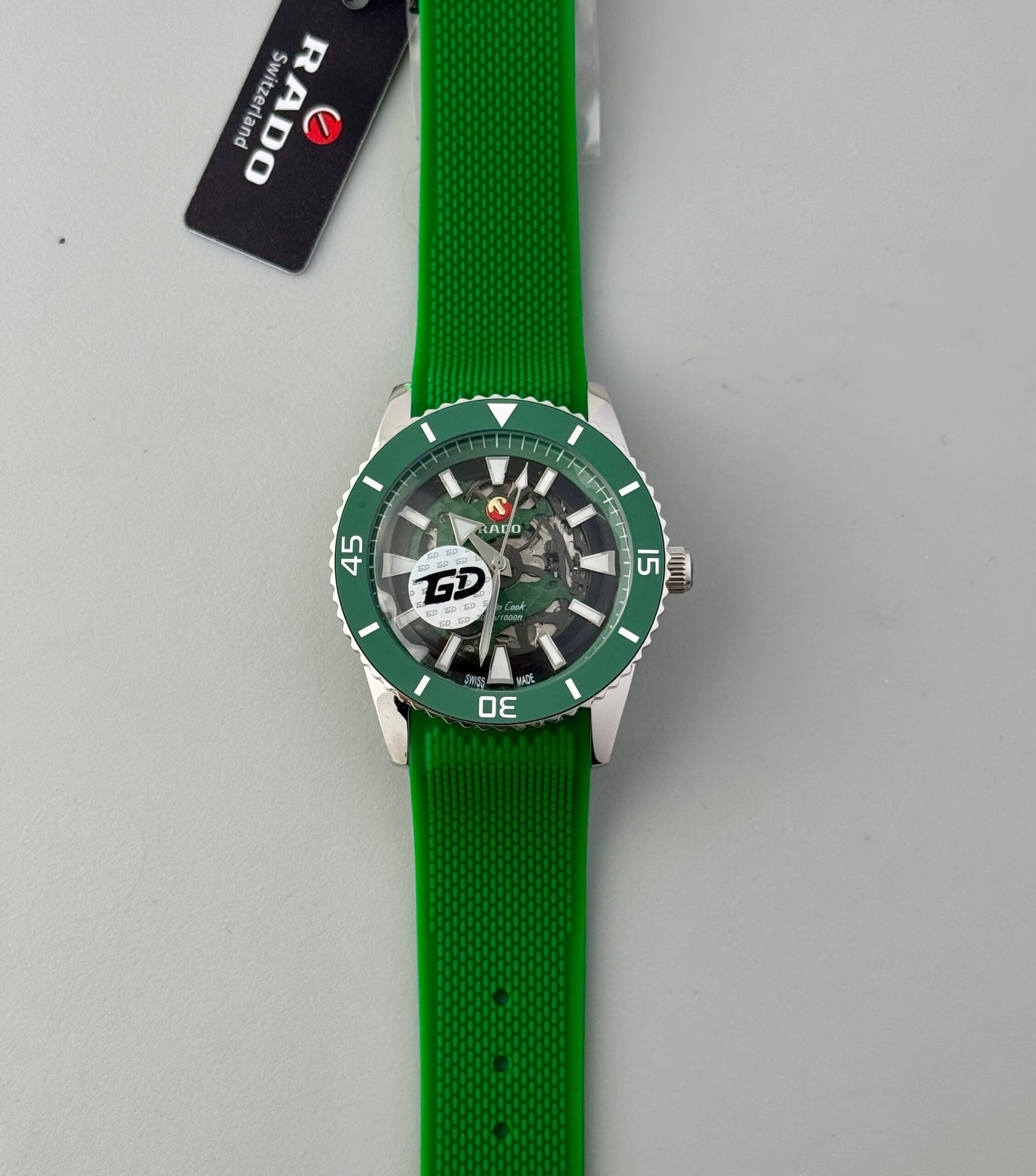 Rado Captain Cook Skeleton Green Special Edition