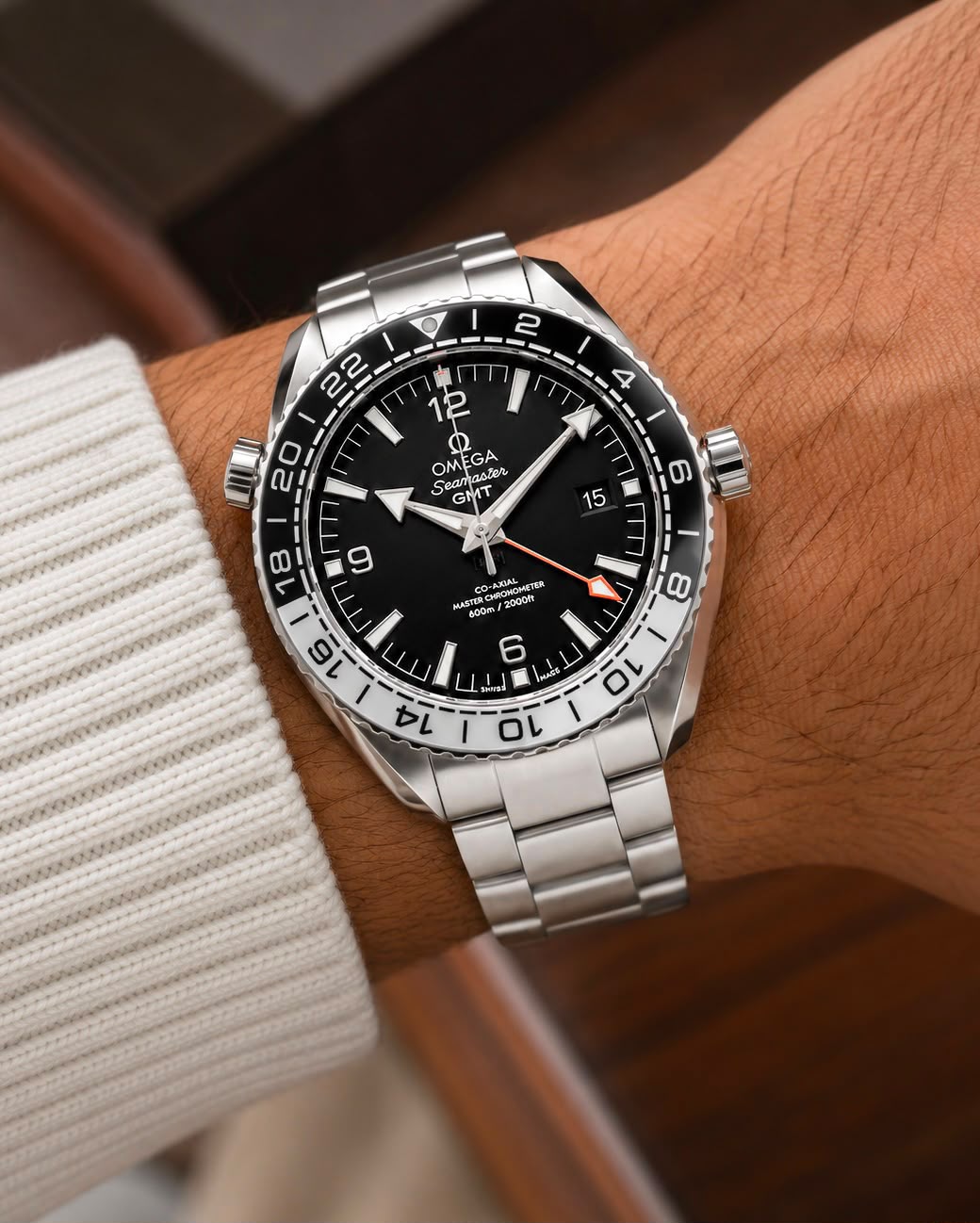 Omega Seamaster Planet Ocean 600M GMT Black Dial