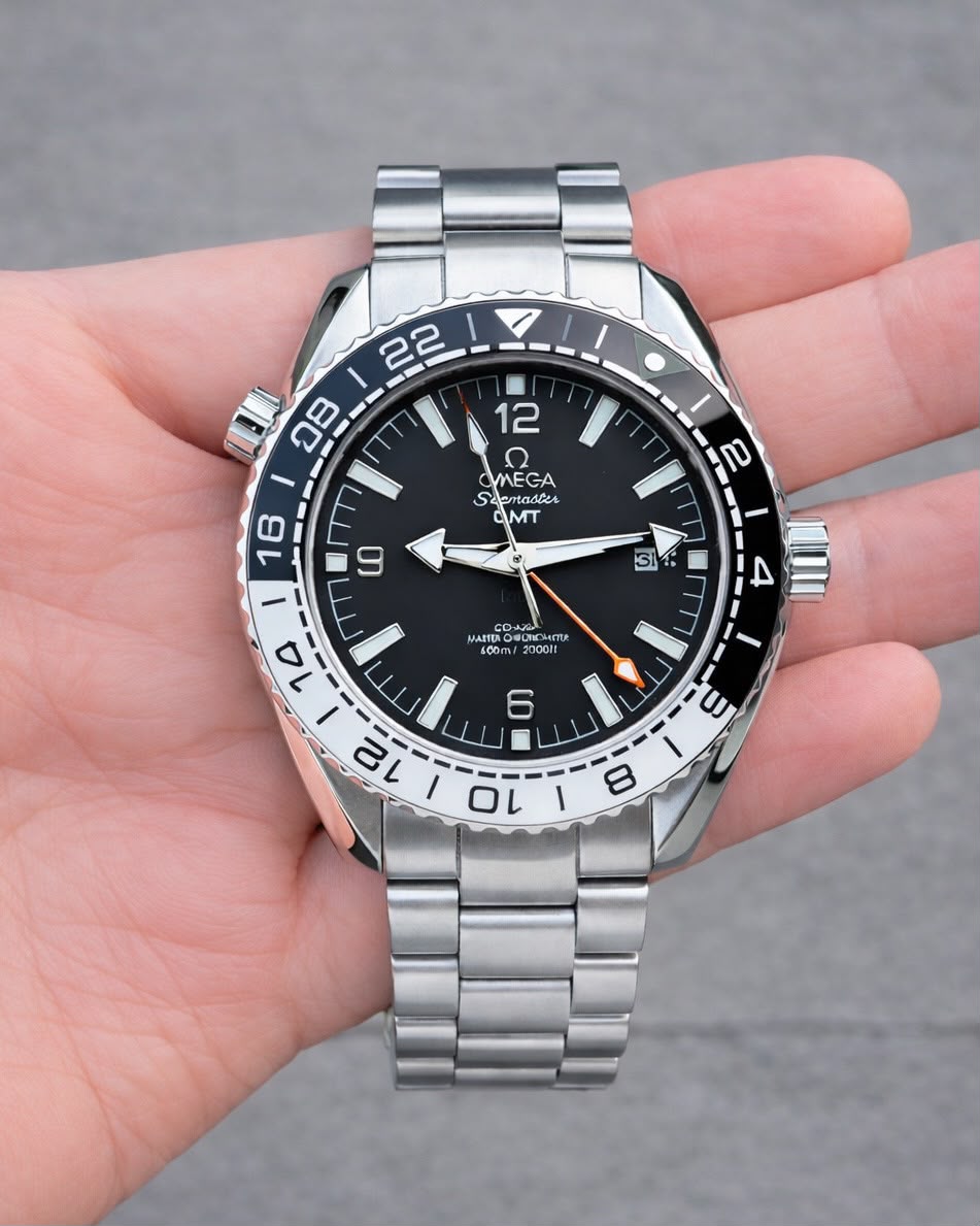 Omega Seamaster Planet Ocean 600M GMT Black Dial