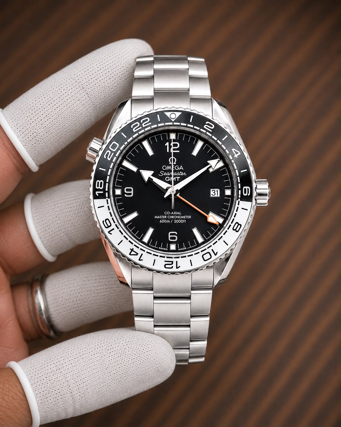 Omega Seamaster Planet Ocean 600M GMT Black Dial