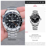 Omega Seamaster Planet Ocean 600M GMT Black Dial