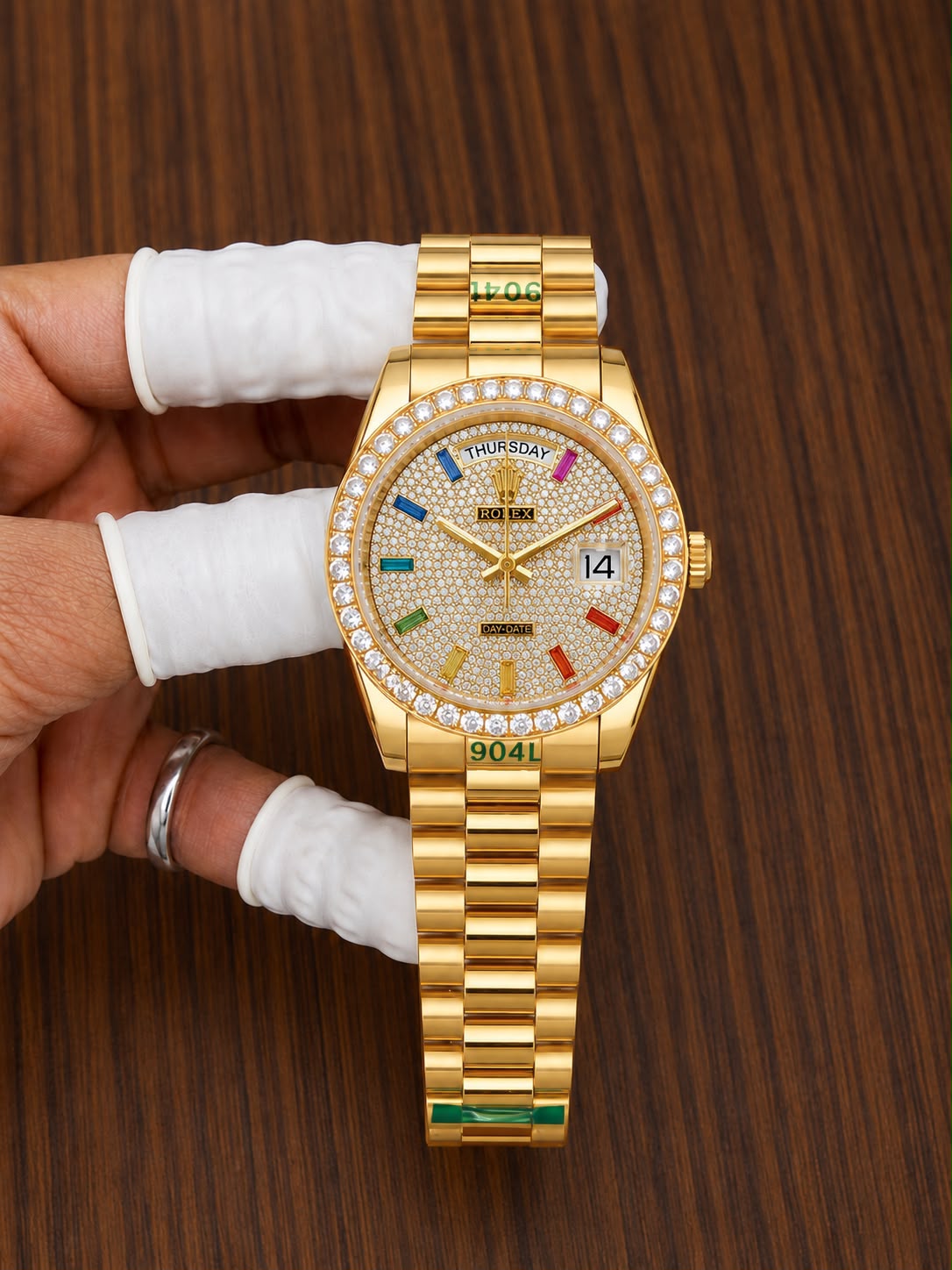 Rolex Day-Date Diamond-Paved Dial