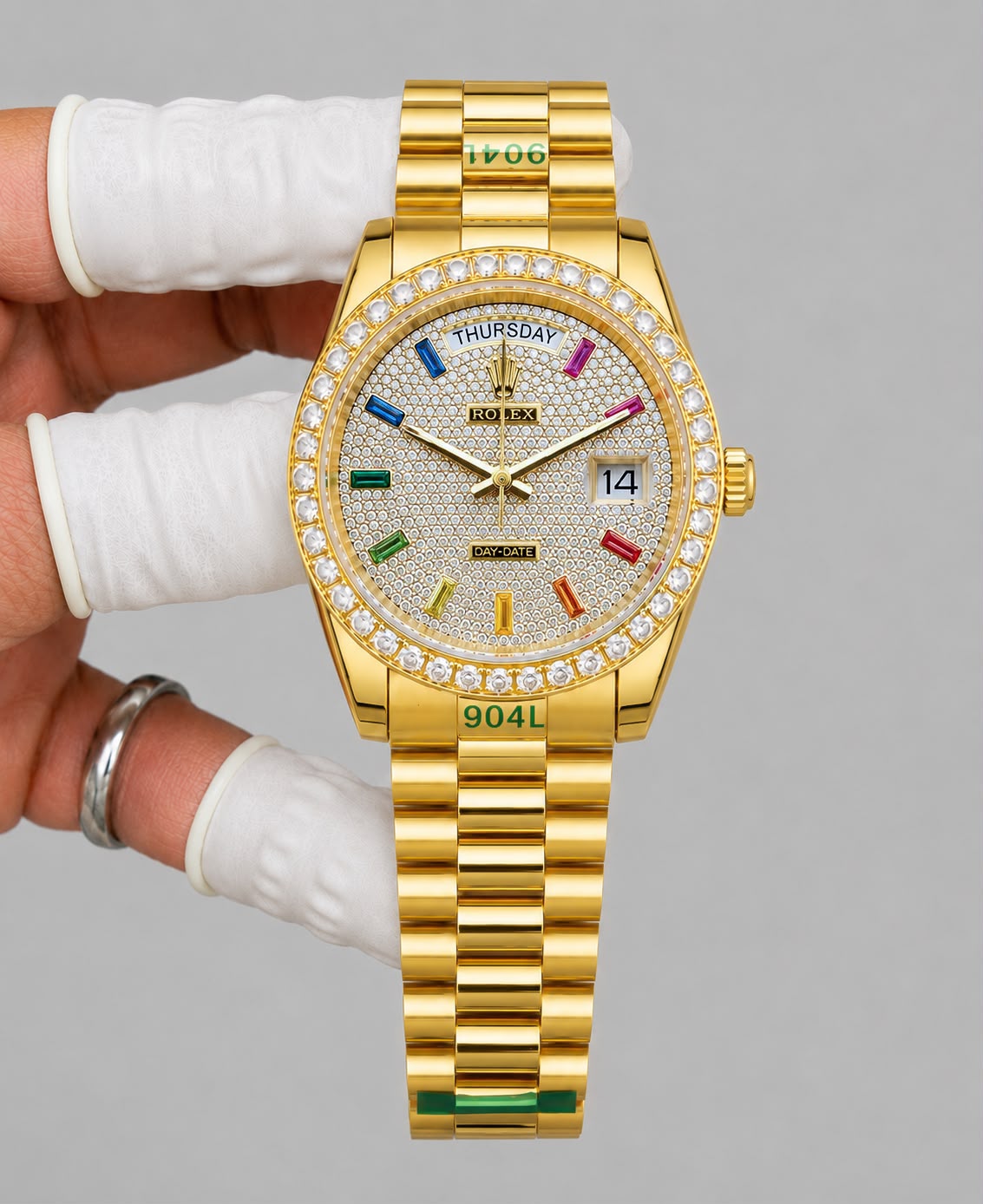 Rolex Day-Date Diamond-Paved Dial